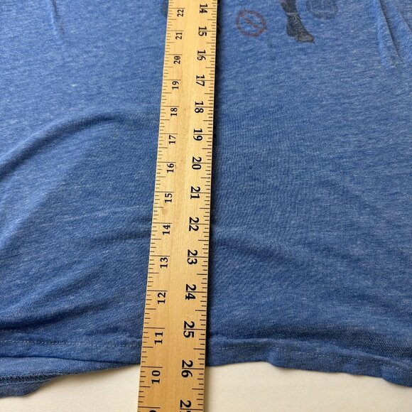 Mr T Shirt Mens Medium Blue Graphic Anti Drug PSA Vintage Style Tee 80s Icon - Picture 8 of 13